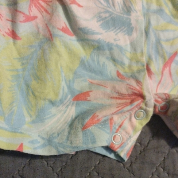 Floral Tie Dye Kids Romper - Picture 5 of 7